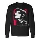 Horror Anime Manga Japan Japanese Creepy Kawaii Goth Punk Langarmshirts