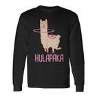 Hulapaka Alpaca Lama Hula Hooping Hoops Hoop Dance Hullern Langarmshirts