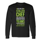 Ich Bin Stolzer Chef  Boss  Chef Langarmshirts