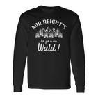 Ich Geh In Den Wald German Texture Forestry Langarmshirts