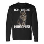 Ich Liebe Muschis I Love Langarmshirts