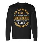 Ich Schnarche Nicht Schnarcher Saying Snoring Langarmshirts