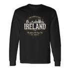 Irelandintage Style Retro Ireland Langarmshirts