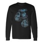 Jellyfish Ocean Lover Bioluminescent Sea Animals Langarmshirts