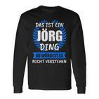 Jörg Name First Name Nickname Langarmshirts