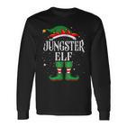 Jüngster Elf Outfit Christmas Family Elf Christmas Langarmshirts