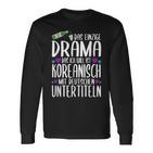 K-Drama Korean Dramen Movies Series Saying Langarmshirts