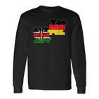 Kenya Germany Flag German Kenyan Langarmshirts