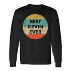 Kevin First Name Langarmshirts