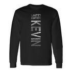 Kevin Name First Name Boy Man Birthday Langarmshirts