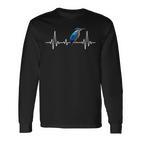 Kingfisher Heartbeat  Great Bird Watch Langarmshirts