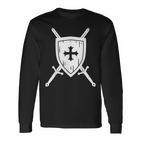 Knight Costume Knight Costume Shield Sword Langarmshirts