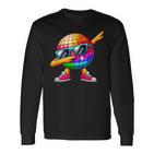 Led 70S Disco Ball Dabbing Sunglasses Nightclub Dance Party Langarmshirts