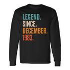 Legend Since December 1983 41 Years Langarmshirts