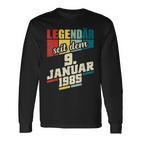 Legendary Since 9Th January 1985 Birthday 911985 Langarmshirts