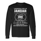 Legends Was Born In January 1965 60Th Birthday Man Langarmshirts