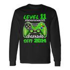 Level 11 Birthday Boy Gamer 2014 11Er Birthday Langarmshirts