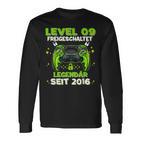 Level 9 Years Birthday Young Gamer 2016 Birthday Langarmshirts