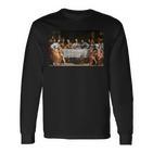 The Lord Jesus Christ With 12 Apostles On The Supper Of The Father S Langarmshirts