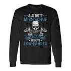 Lorry Driver Truck God Created Good Truck Driver Trucker Langarmshirts