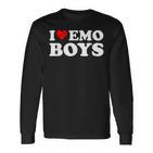 I Love Emo Boys Langarmshirts