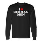 I Love German Langarmshirts