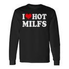 I Love Hot Milfs I Heart Hot Milfs Couple Set Langarmshirts