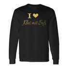 I Love Klos With Sauce Franken Dumplings Upper Franken Heart Langarmshirts