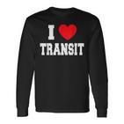 I Love Transit Langarmshirts