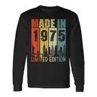 Made In 1975 Limited Edition Langarmshirts