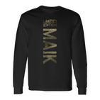 Maik Name First Name Boy Man Birthday Langarmshirts