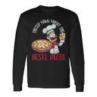 This Man Makes The Best Pizza Pizza Baker Langarmshirts