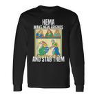 Medieval Sword Fighting Traditions And Tournaments Hema Langarmshirts