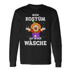 Mein Kostüm Ist In Der Wäsche Clown For Carnival Fancy Dress Langarmshirts