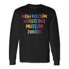 Mein Kostüm Wollte Das Museum Back Carnival & Fancy Dress Langarmshirts