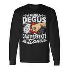 Meine Degus And Ich Das Perfekte Team Shrauchrat Degu Langarmshirts