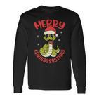 Merry Chrisssstmas Snake Cute Snake Christmas Langarmshirts