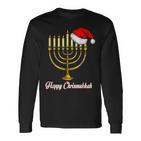 Merry Christmas Jewish Christmas Hanukkah Holiday Langarmshirts