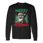 Merry Ottermas Otter Christmas Langarmshirts