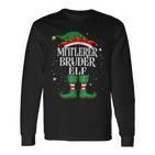 Middle Brother Elf Christmas Family Christmas Langarmshirts