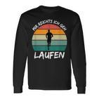 Mir Reichts Ich Geh Laufen Jogging Runner Slogan Langarmshirts