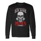 Mir Reichts Ich Gehe Mofa Fahren I Moped Dirt Bike Motorcycle Langarmshirts