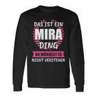 Mira Name First Name Langarmshirts