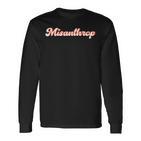 Misanthrop Misanthrop Human Hate Statement S Langarmshirts