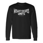 Misanthropes Unite Astociales Inverted Distressed Langarmshirts