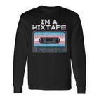 Im A Mixtape Transgender Casette Tape Trans Pride Flag Lgbt Langarmshirts