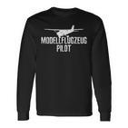 Model Aeroplane Pilot Model Flying Pilot Langarmshirts