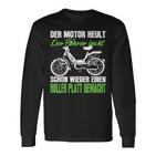 Moped Scooter Hercules intage Car S Langarmshirts