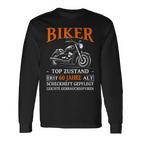 Motorcyclist 60Th Birthday Biker Top Condition Langarmshirts