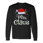 Mr And Mrs Claus Pyjama Santa Langarmshirts